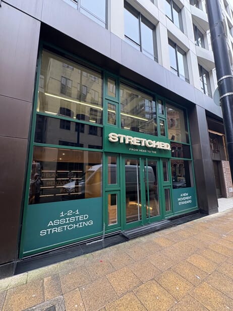 An image of the Stretched exterior signage.